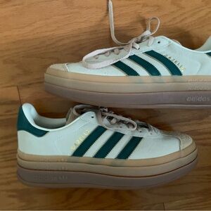 adidas originals gazelle Bold "cream white/green"